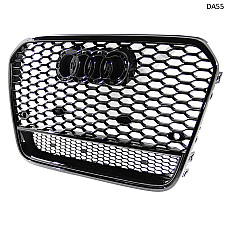 Спортна черна маска за предна броня тип RS за AUDI A6 C7 12-15 - DA55